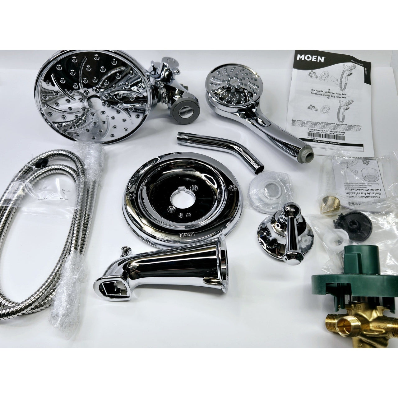 Moen 82611 Brecklyn Single Handle 6-Spray Tub and Shower Faucet - Chrome