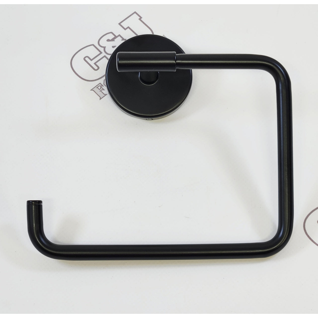 Delta 759460-BL Trinsic Wall Mounted Towel Ring - Matte Black