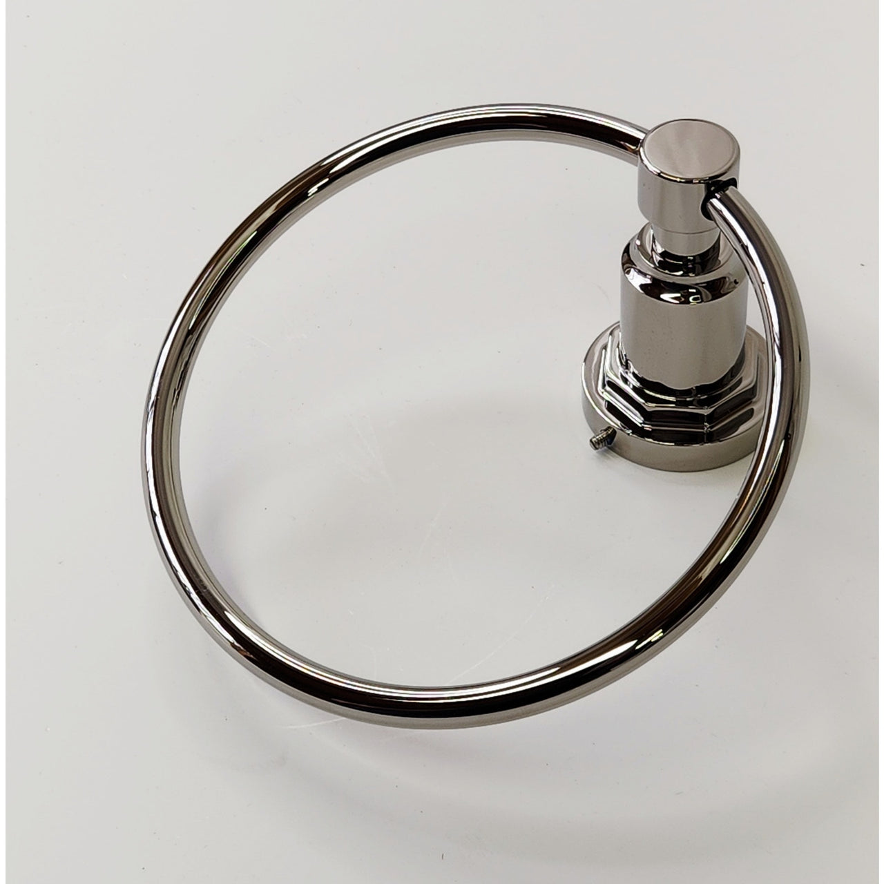 Signature Hardware 447228 Greyfield Towel Ring - Polished Nickel READ