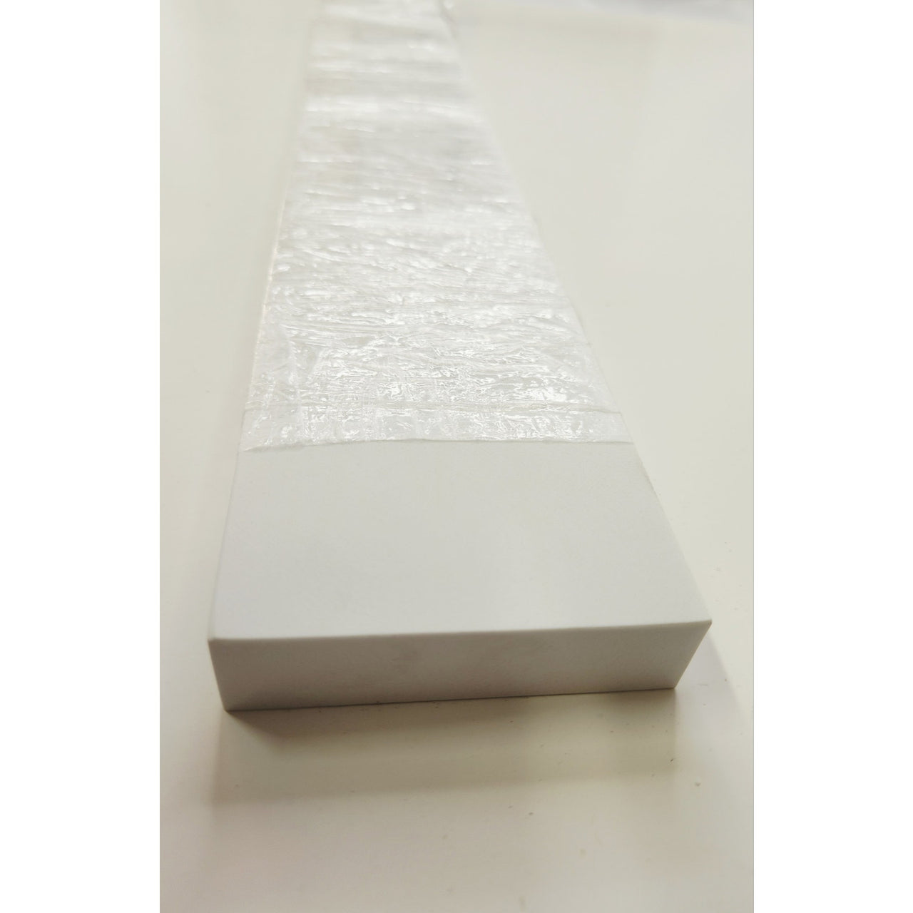 Wyndham Collection WCFQCRSSWQ 21-1/4" x 3" Sidesplash - White Quartz