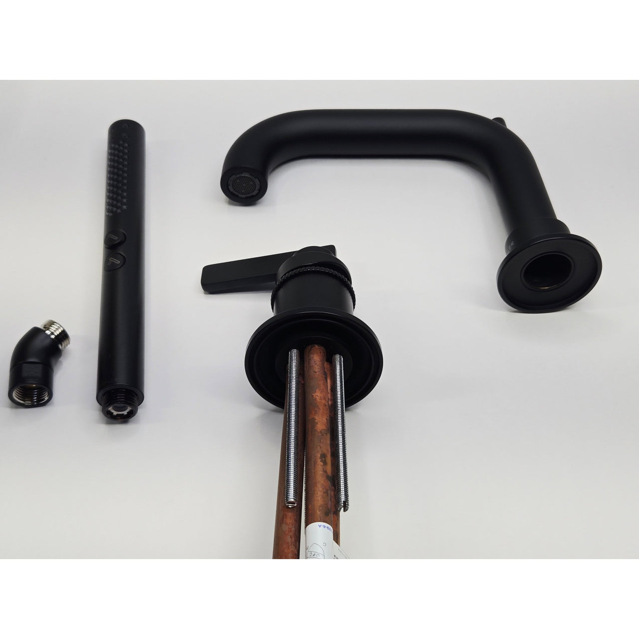 Kohler 35913-4-BL Castia Roman Tub Filler with Hand Shower - Matte Black READ