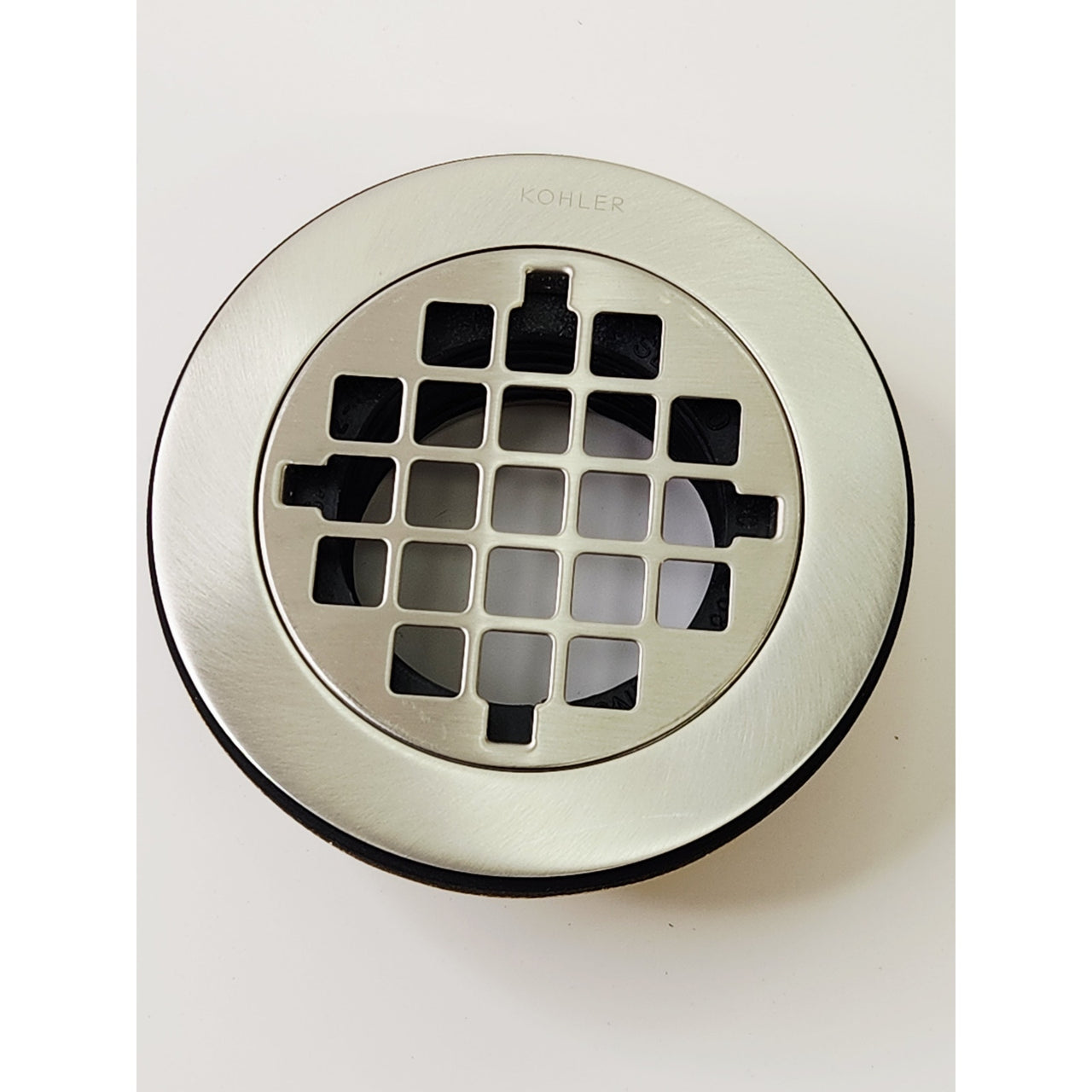 Kohler 9132-BN Round Shower Drain - Vibrant Brushed Nickel