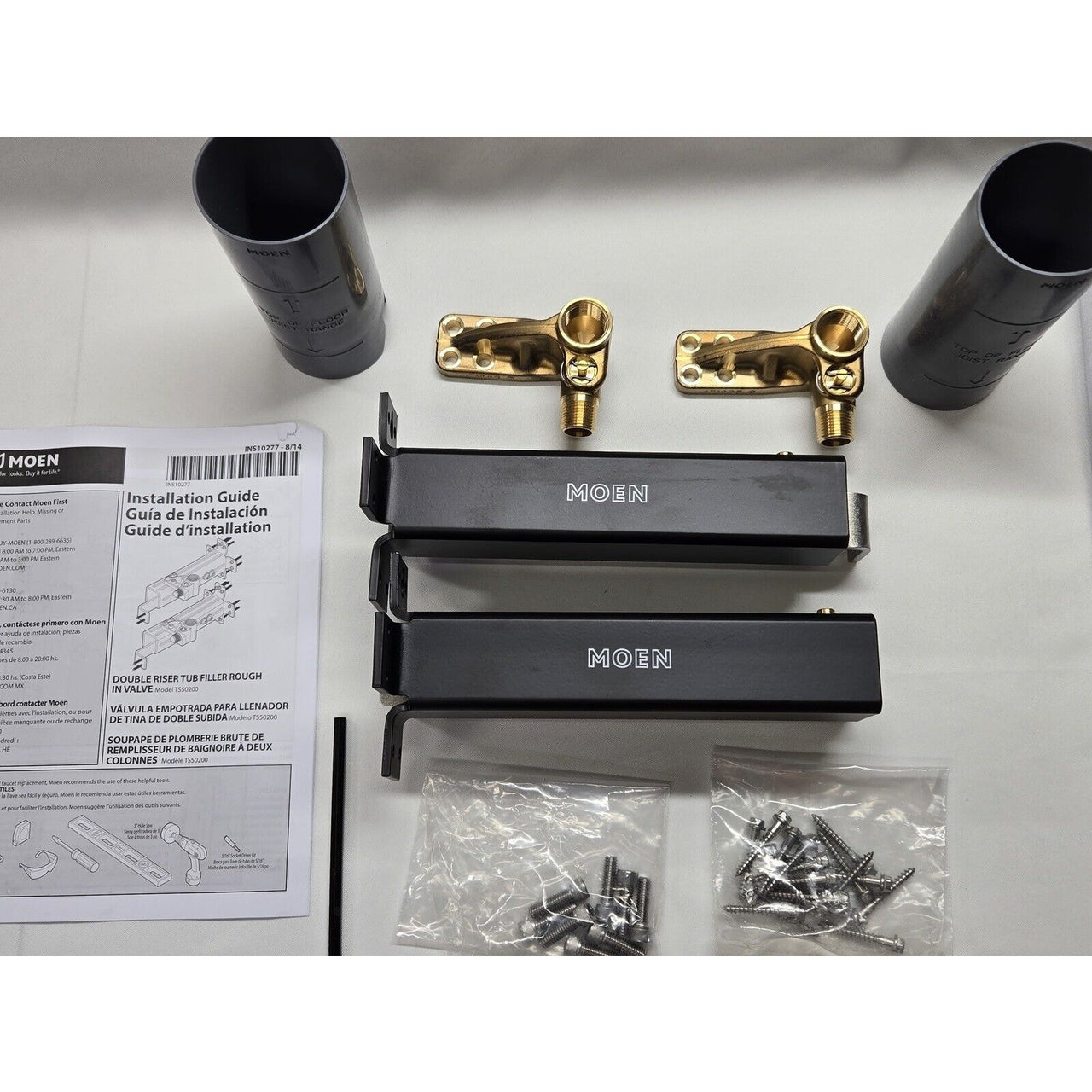 Moen TS50200 Arris Floor Mounted Tub Filler Rough-In Valve (With Stops)