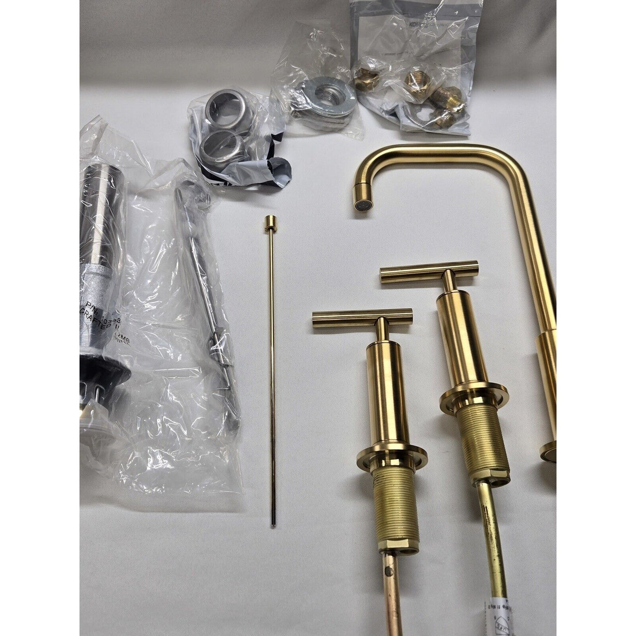Kohler 14408-4-2MB Purist Widespread Bathroom Sink Faucet -Brushed Moderne Brass