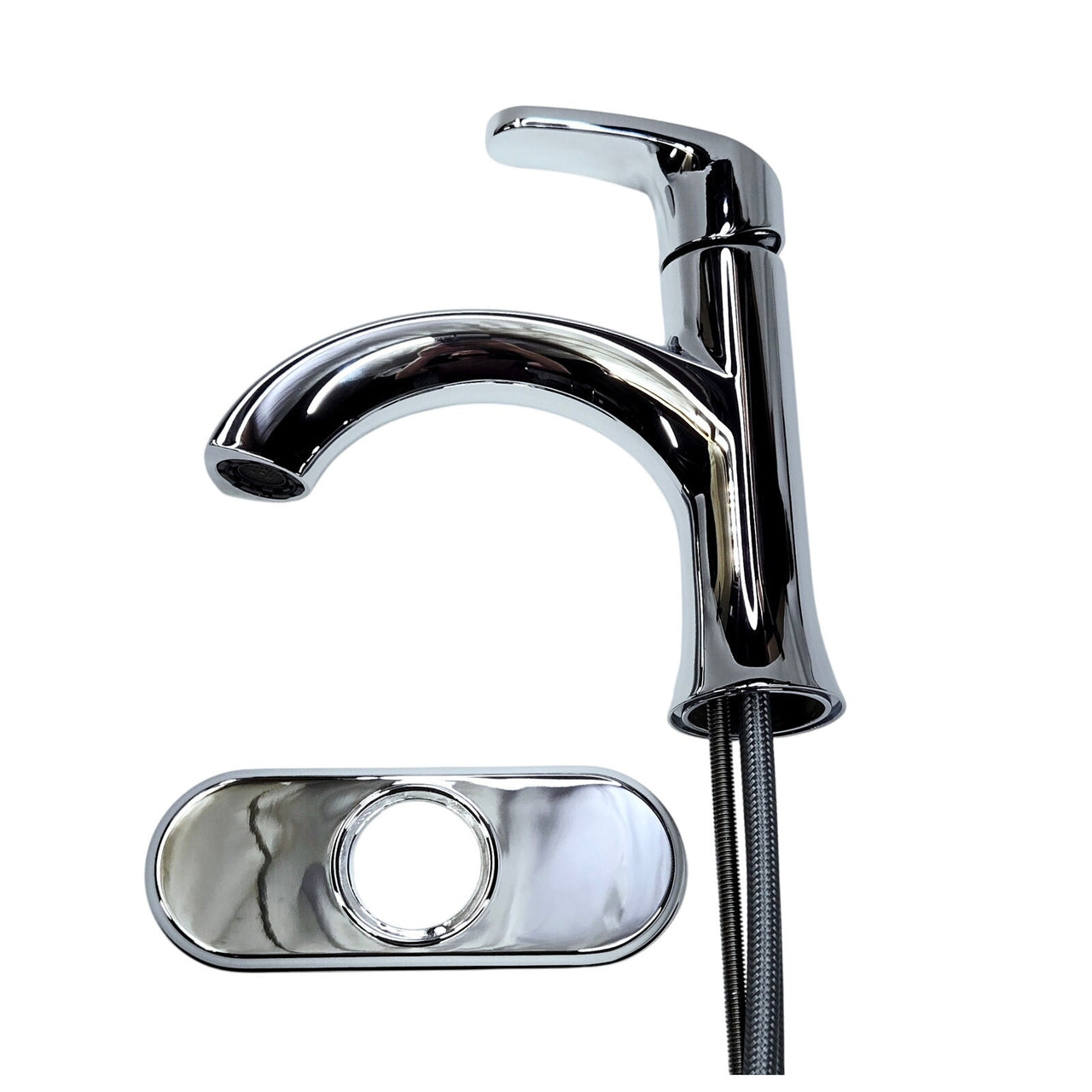 Moen 84346 Karis Single Hole Single Handle Bathroom Faucet - Chrome