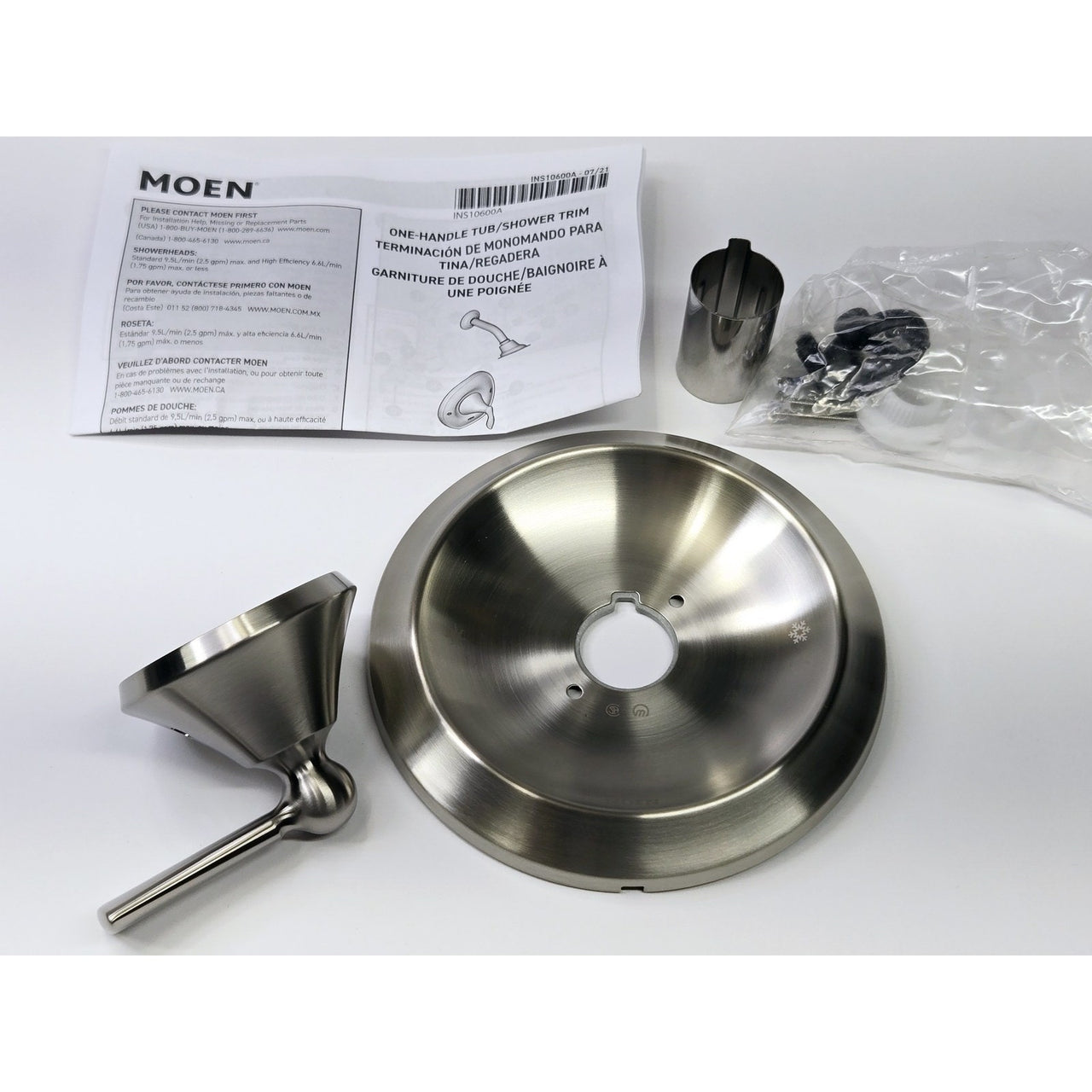 Moen T4501BN Single Handle Posi-Temp Pressure Balanced Valve Trim - Brush Nickel