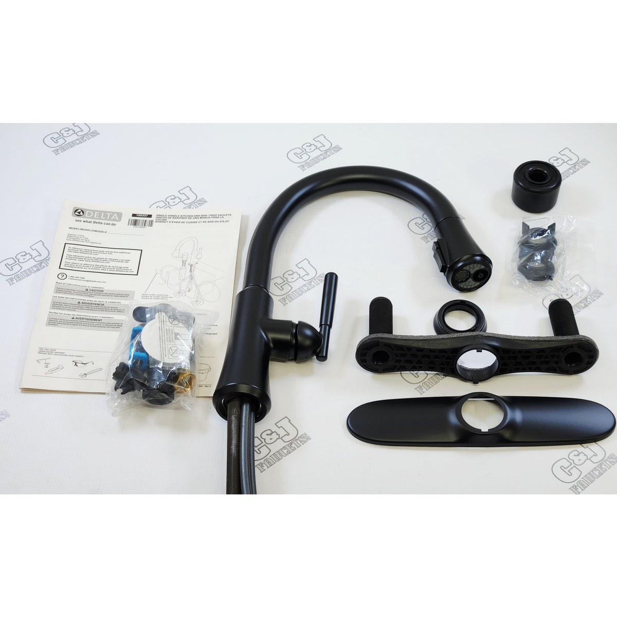 Delta 9179-BL-DST Coranto 1.8 GPM Kitchen Faucet - Matte Black