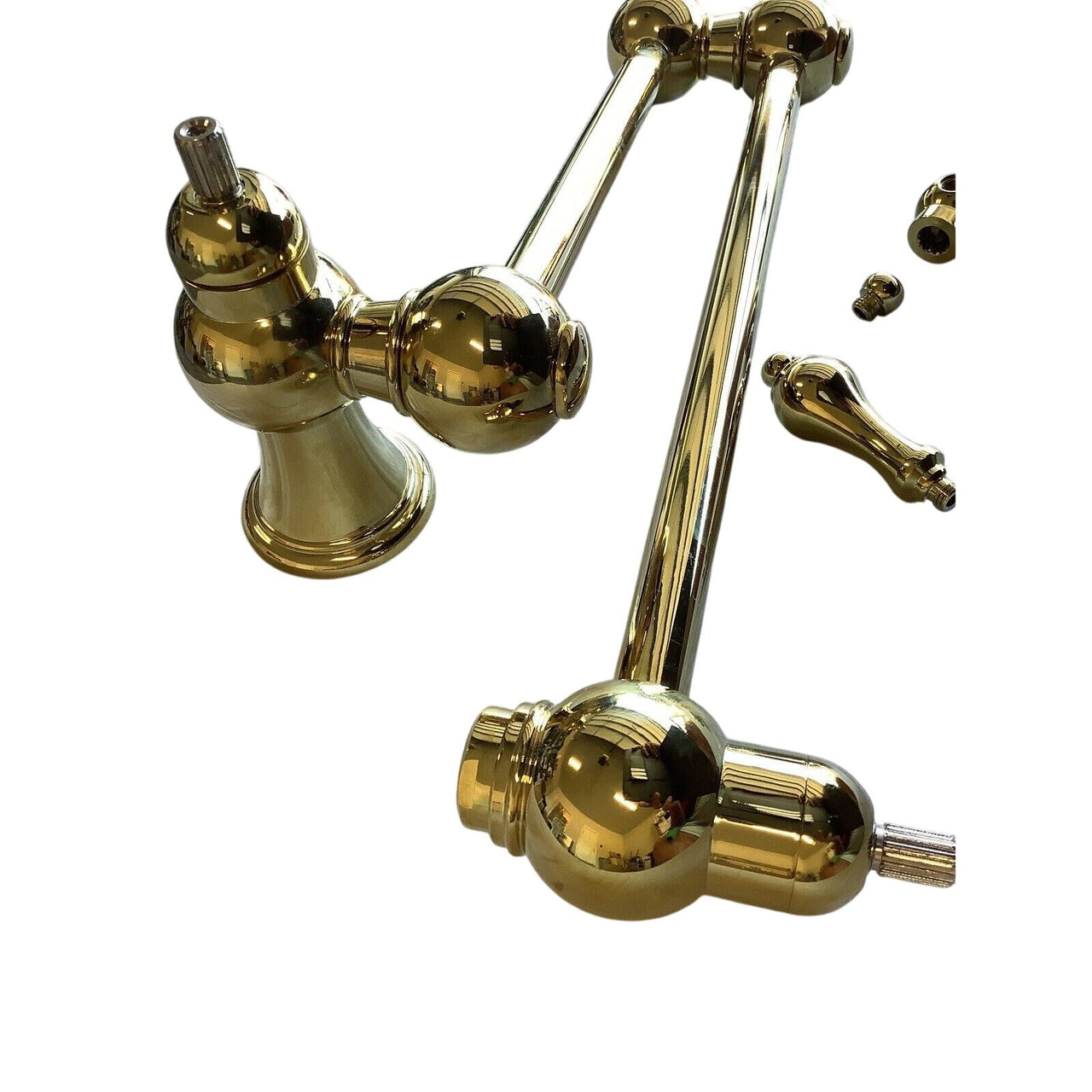 Signature Hardware 415265 Vivan Double Handle Pot Filler - Polished Brass