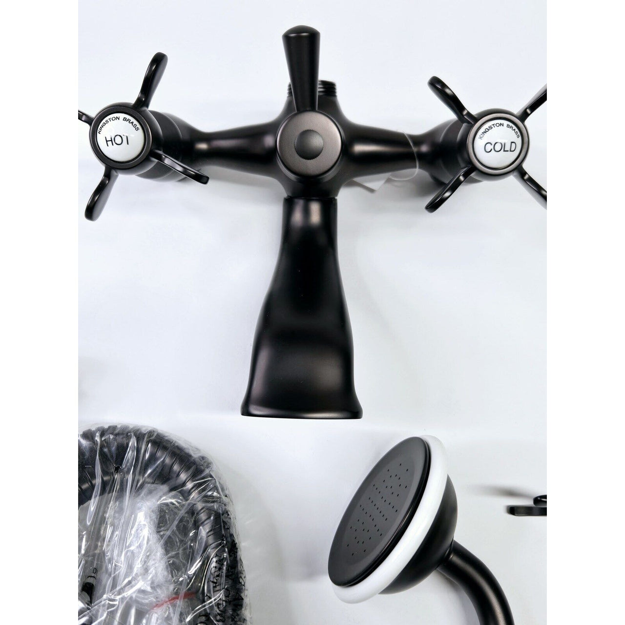 Kingston Brass KS287ORB Essex Clawfoot Tub Faucet, 7" Reach - Oil Rubbed Bronze