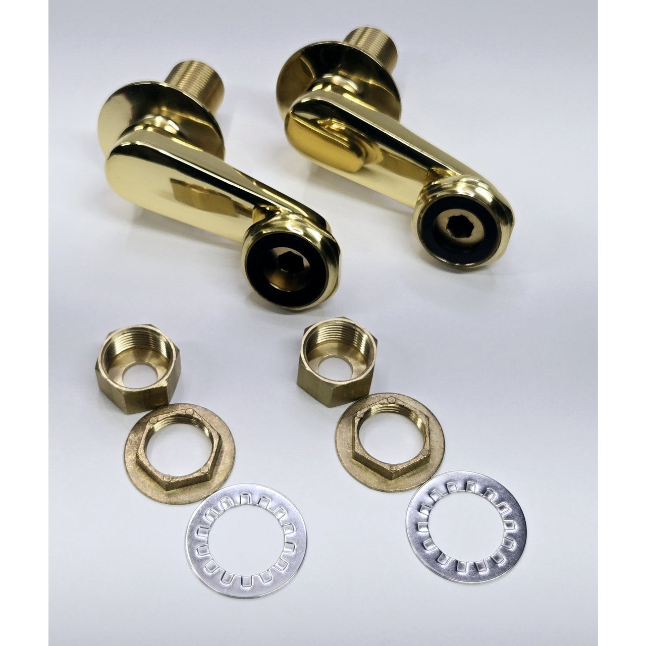 Signature Hardware 109102 Swing Arm Coupler (Sold in Pairs)-Polished Brass *READ