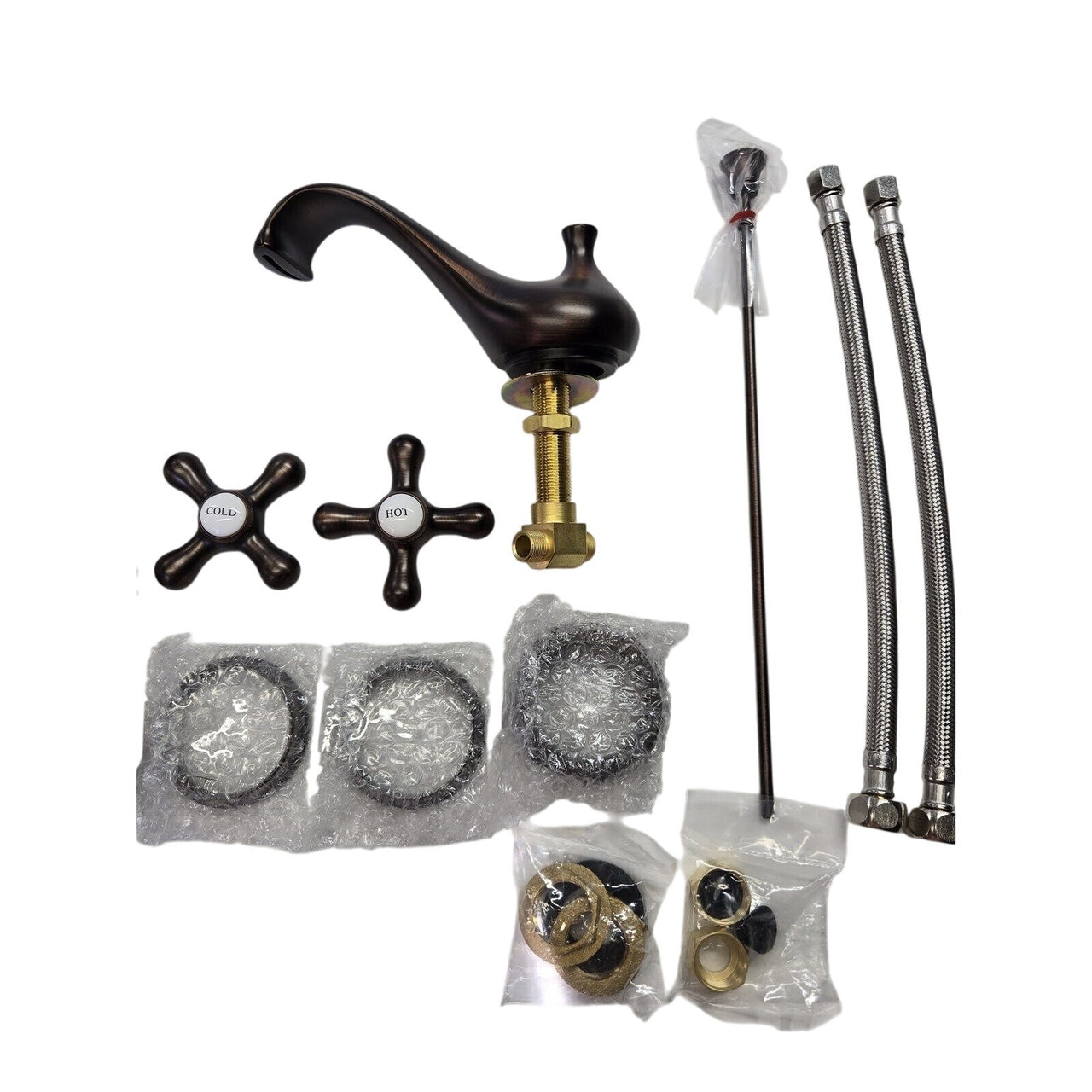 Signature Hardware 394475 Shannon Widespread Bathroom Faucet -Oil Rubbed Bronze