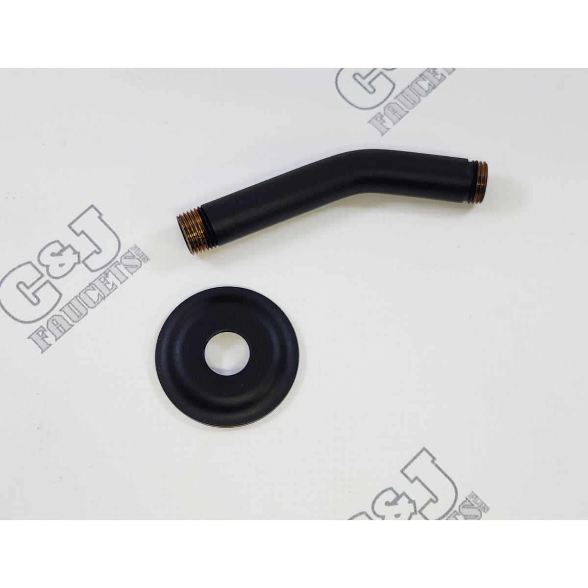 Graff G-8518-BK 5" Transitional Wall Mounted Shower Arm - Architectural Black