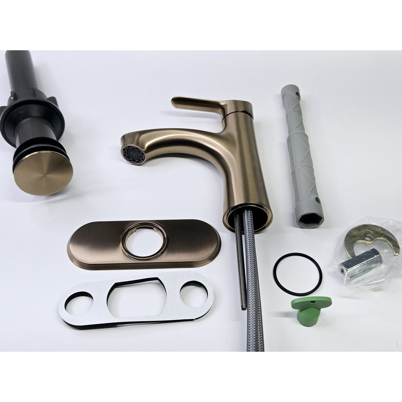 Moen 84516BZG Findlay Single-Hole Bathroom Faucet - Bronzed Gold