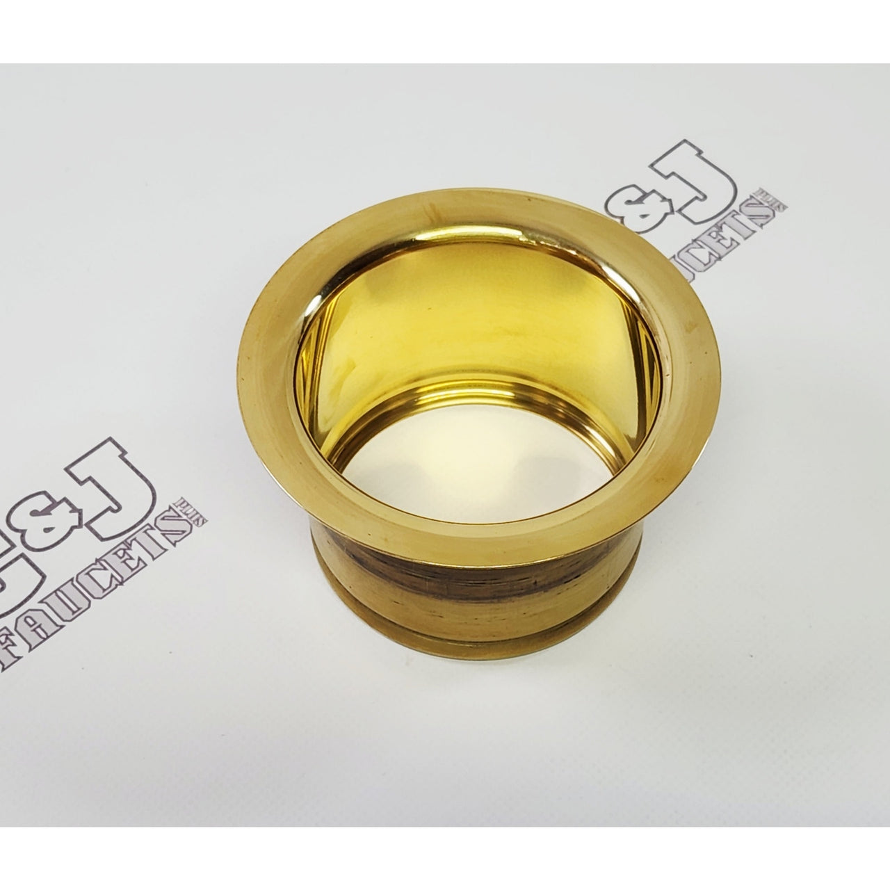 Rohl ISE10082ULB Shaws Extended Garbage Disposal Flange - Unlacquered Brass READ