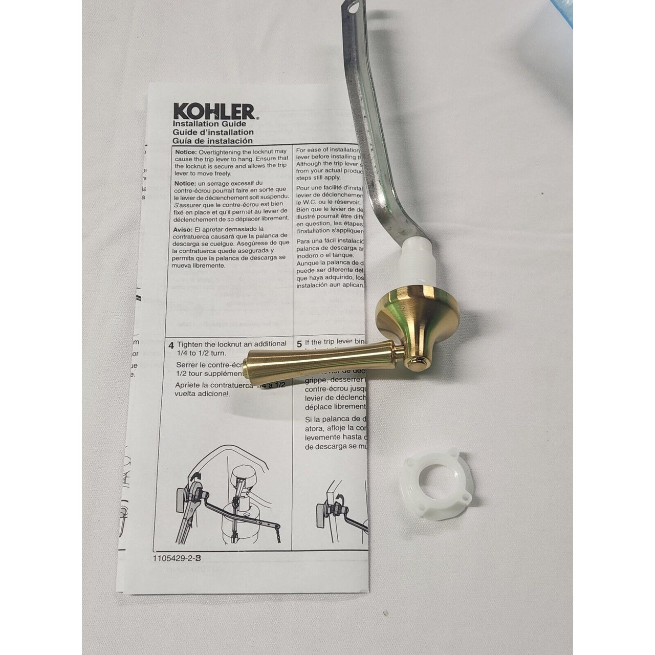 Kohler 20120-R-2MB Corbelle Right Hand Trip Lever -Vibrant Brushed Moderne Brass