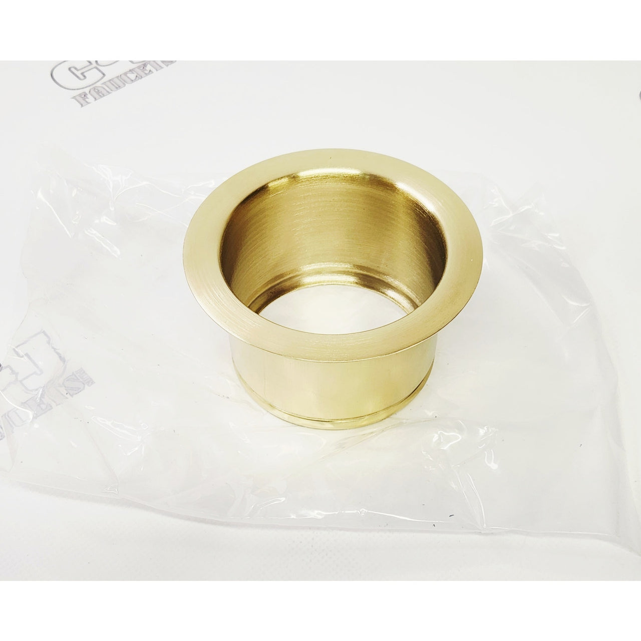Brasstech 112A/04 Deep Kitchen Sink Garbage Disposal Flange - Satin Brass (PVD)