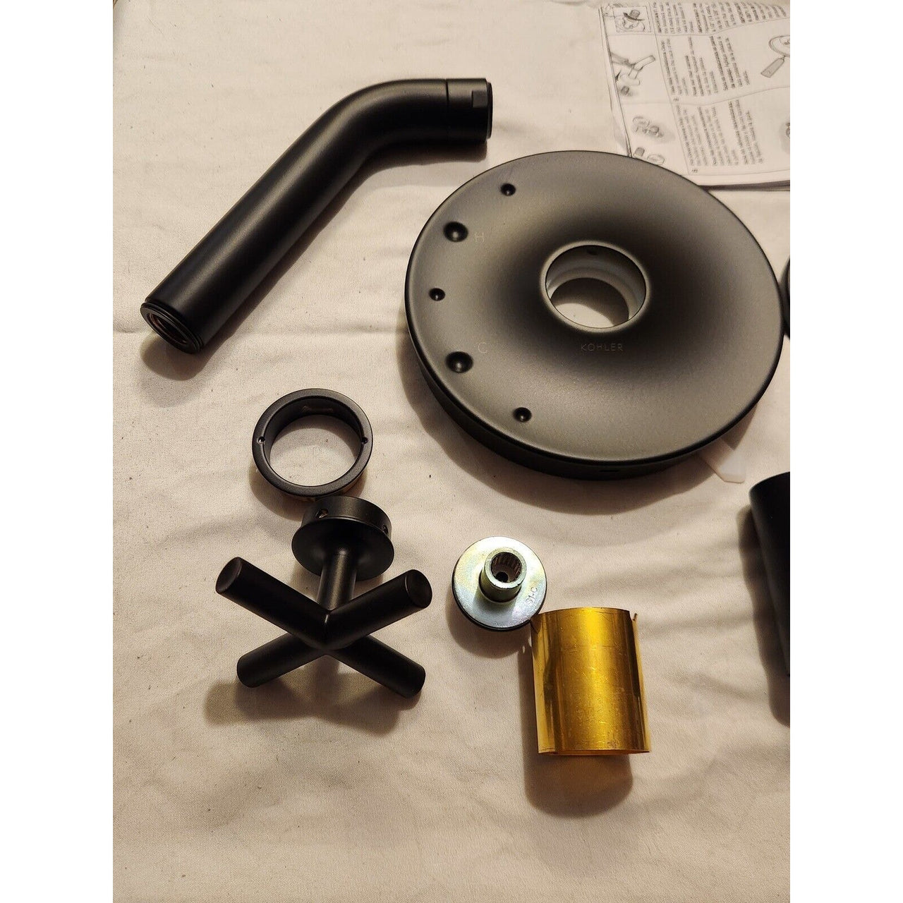 Kohler TLS14422-3-BL Purist Shower Combo, NO Valve - Matte Black