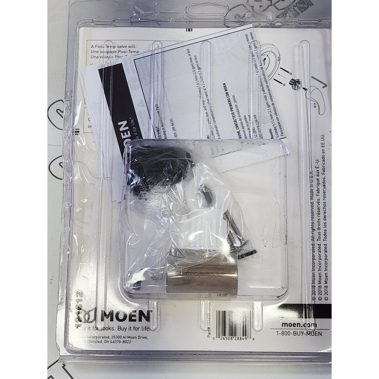 Moen 181119 Posi-Temp 7" Shower Valve Trim Escutcheon Kit - Chrome