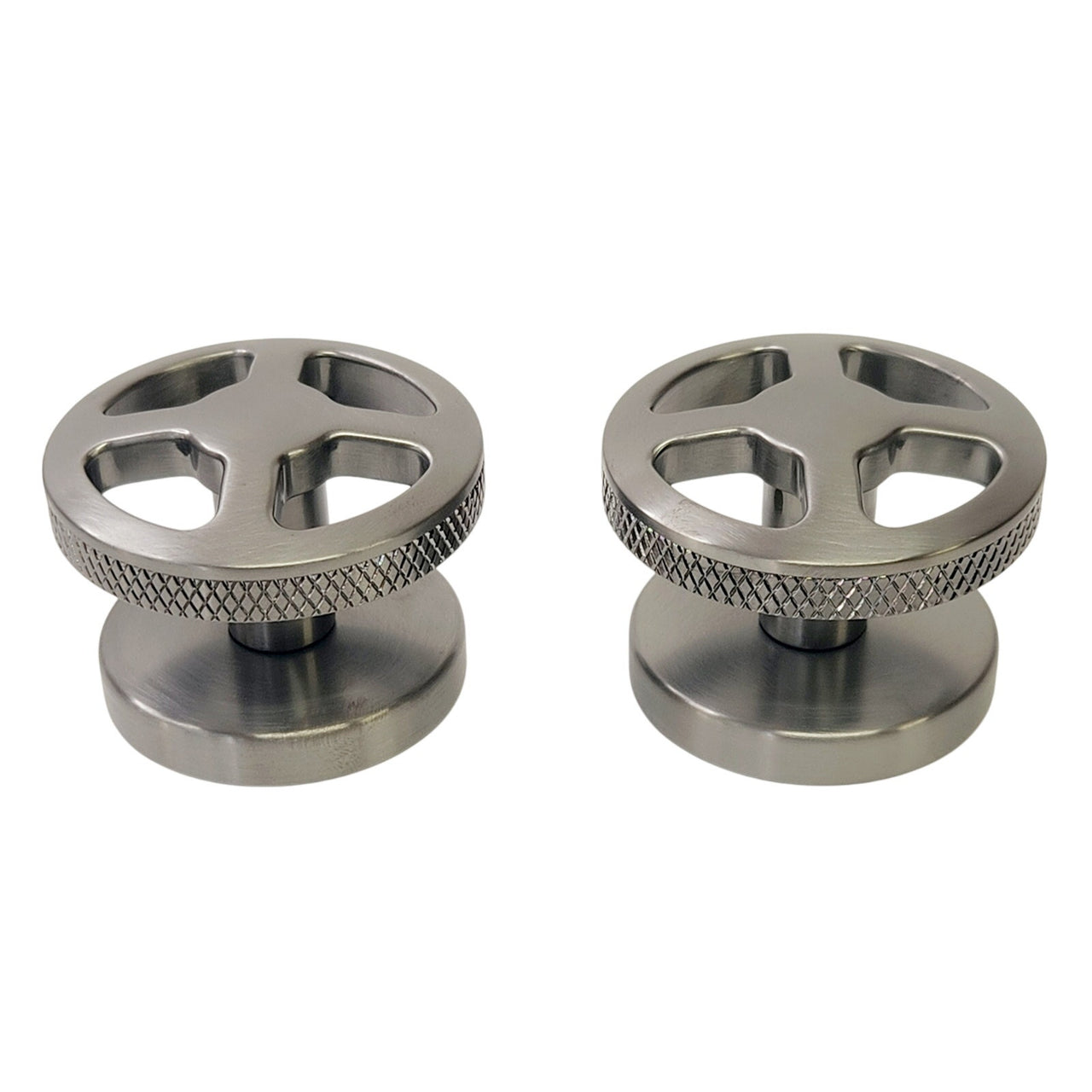 Brizo HW5332-SL Litze Wheel Handles for Widespread Bathroom Faucet - Luxe Steel