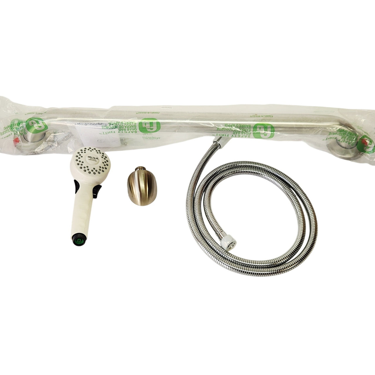 Delta RPW324HDF Commercial Handshower w/Grab Bar 2.5GPM - Stainless/White READ