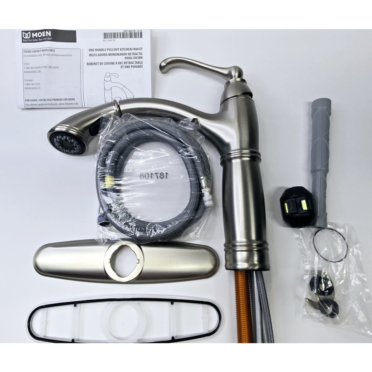 Moen 7295SRS Brantford Pull-Out Sprayer Kitchen Faucet - Spot Resist Stainless