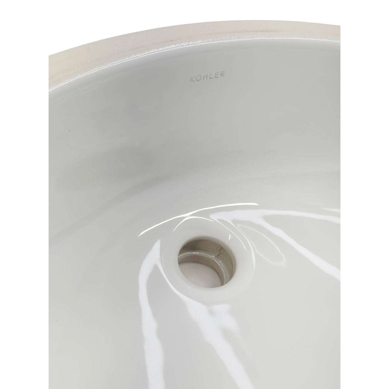 Kohler 2210-0 Caxton Oval Undermount Bathroom Vanity Sink with Overflow - White