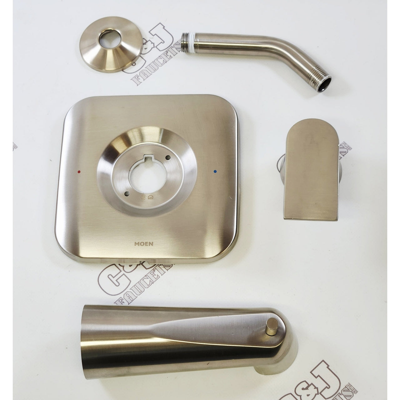 Moen T2473NHBN Genta Tub and Shower Trim Package - Brushed Nickel READ