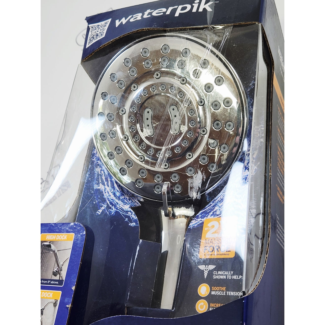 Waterpik QMR-863ME DualDock 1.8 GPM 8 Function Wall Mount Hand Shower - Chrome