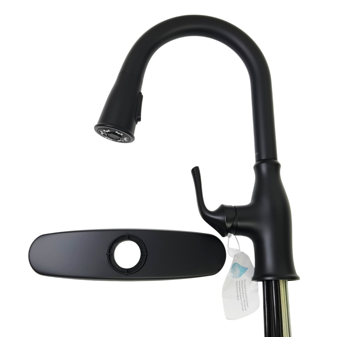Pfister F-529-7RSSRB Single Handle Pulldown Rosslyn Kitchen Faucet - Matte Black