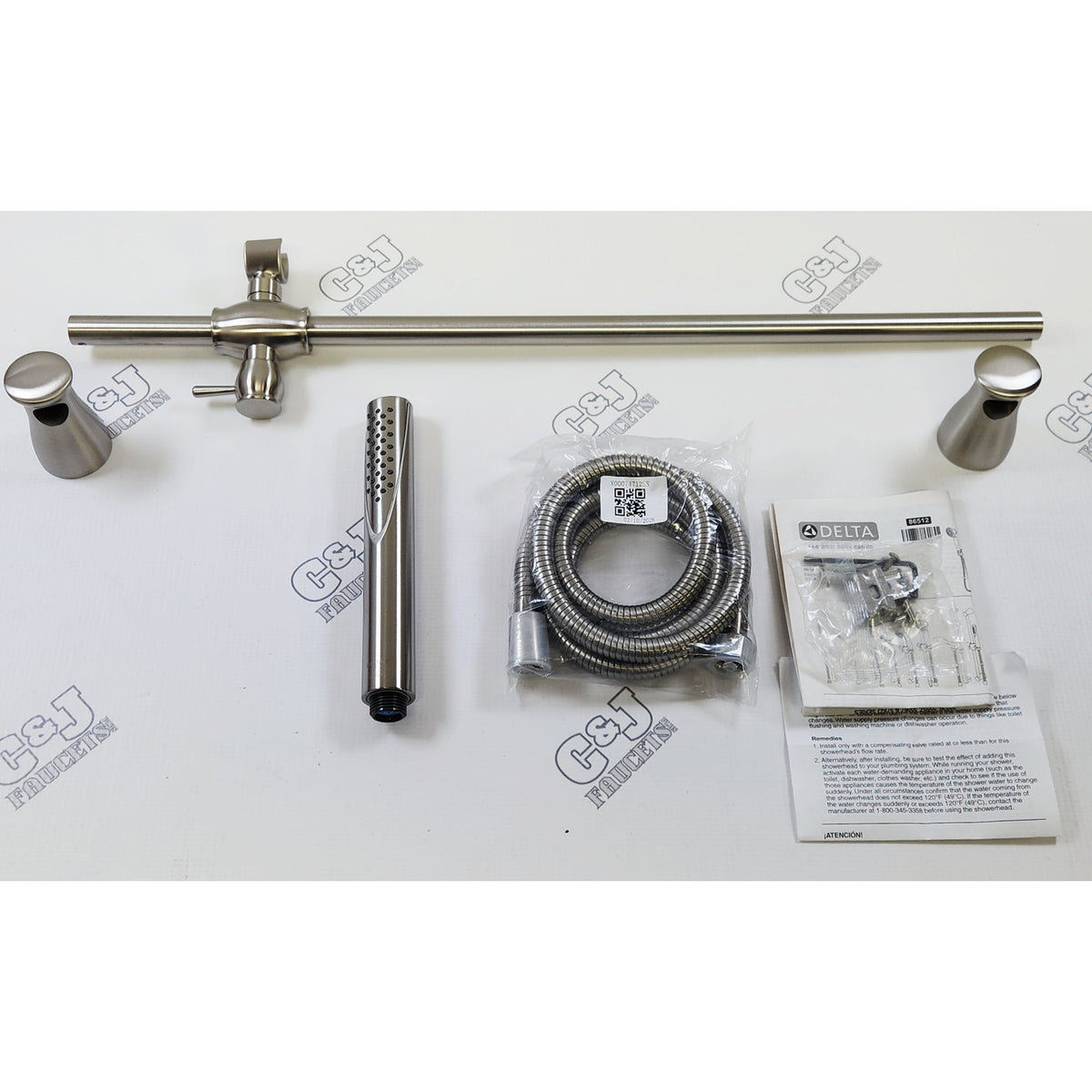 Delta 57085-SS Trinsic 1.75GPM Single Function Hand Shower Slide Bar - Stainless