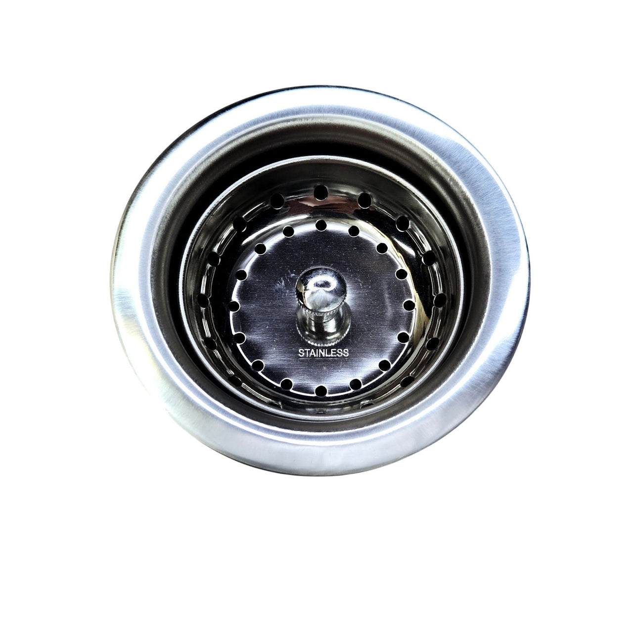 Proflo PF1434BRSS Standard 3-1/2" Basket Strainer - Stainless Steel