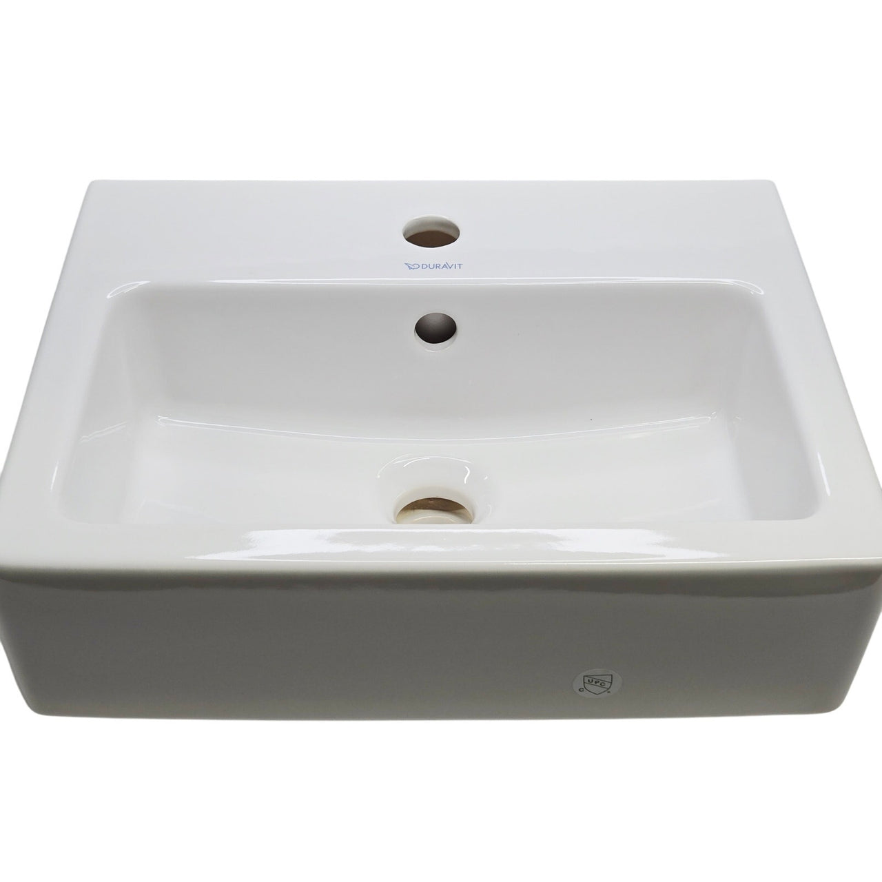 Duravit 07044500000 Vero 18" Ceramic Vanity Top with 1 Faucet Hole - White