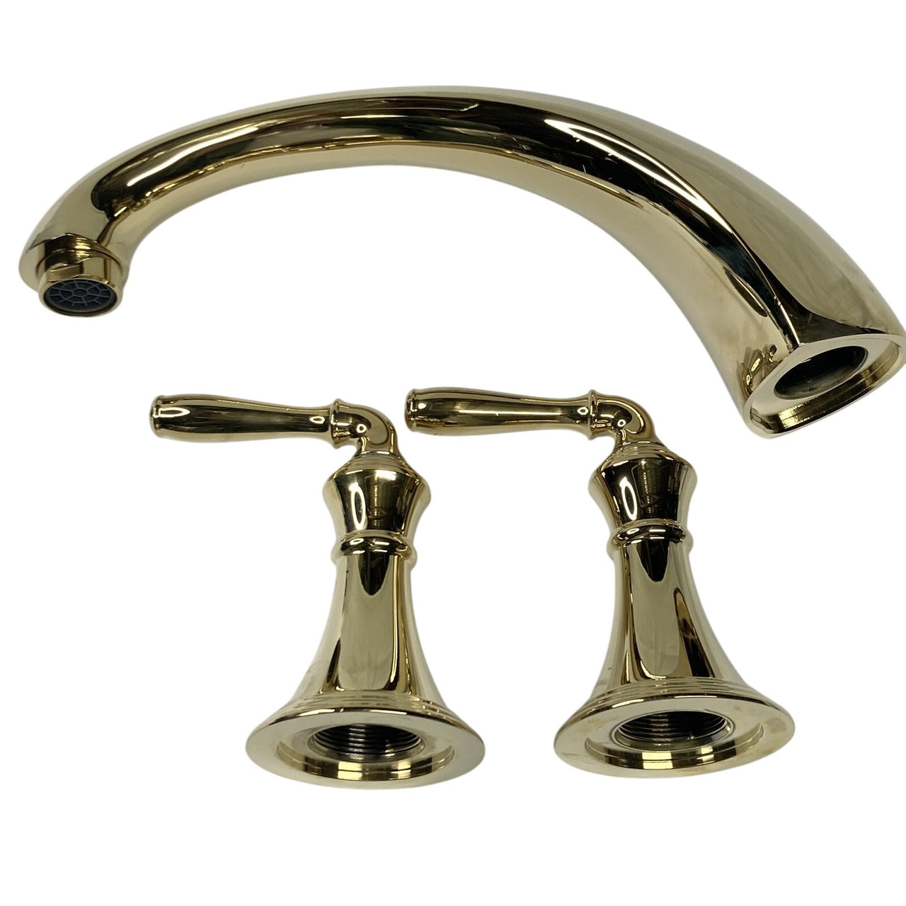 Kohler T398-4-PB Devonshire 3-Hole 2-Handle Tub Faucet - Polished Brass *READ