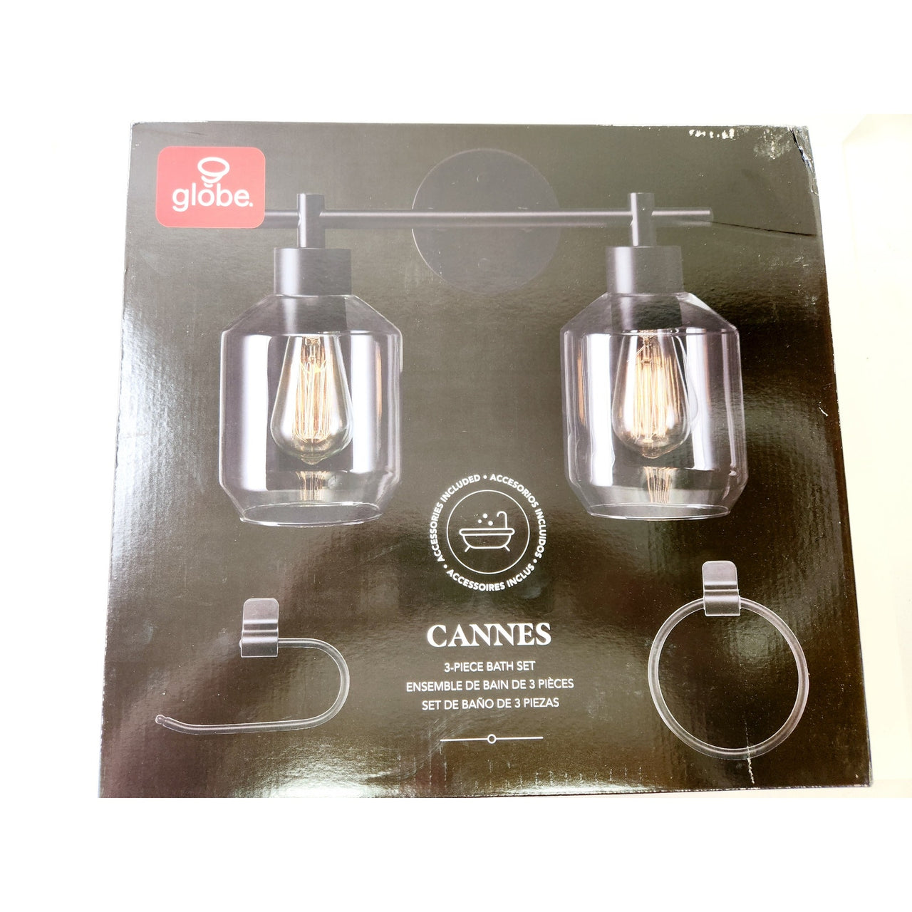 Globe Electric 91000198 Cannes 2 Light 15" Wide Vanity Light - Matte Black