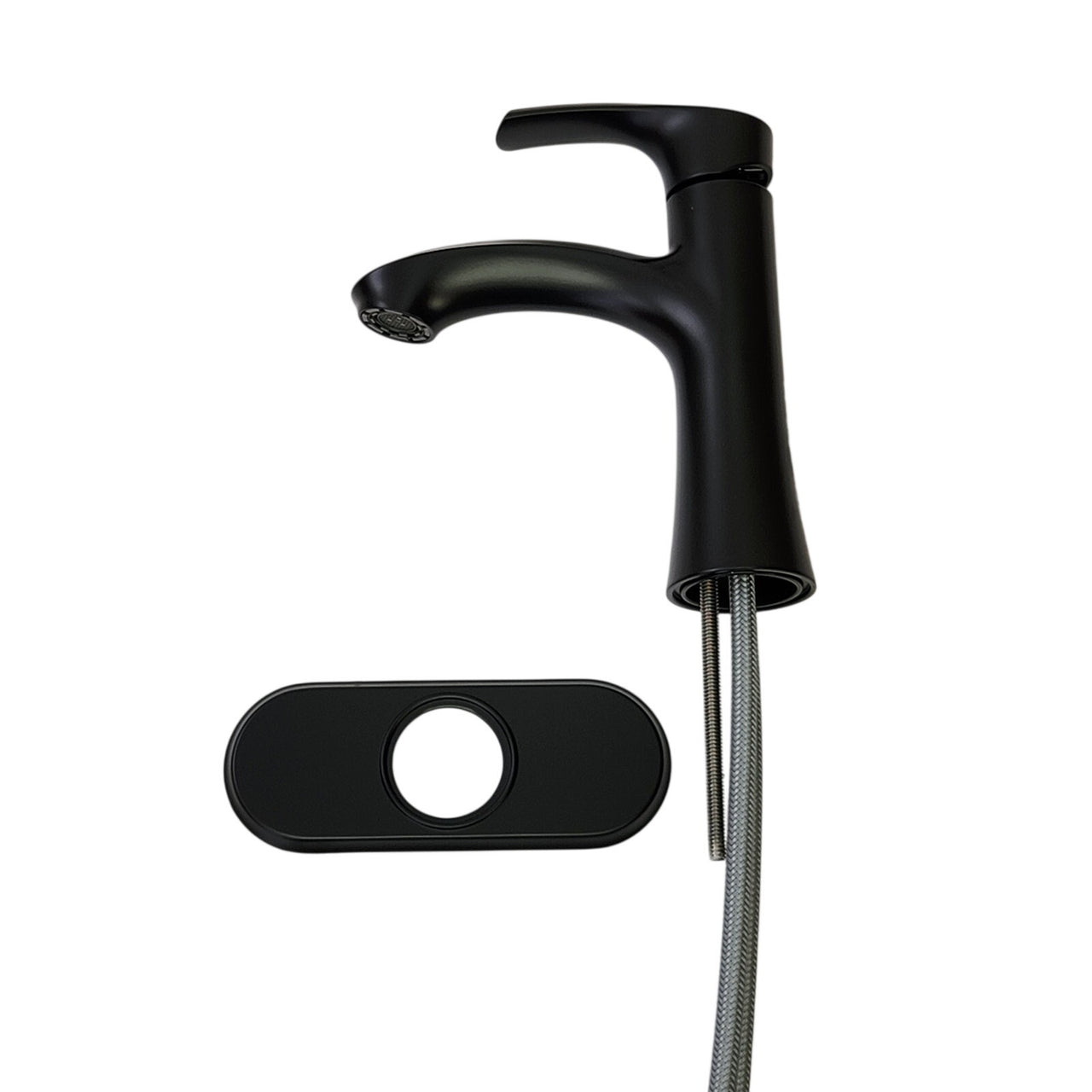 Moen 84136BL Graeden Single Hole High Arc Bathroom Sink Faucet - Black