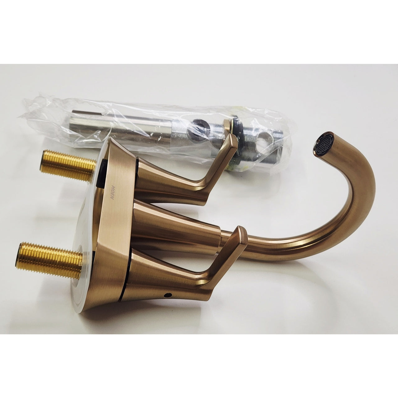 Moen 64432BZG Jase 1.2 GPM Centerset Bathroom Faucet - Bronzed Gold READ