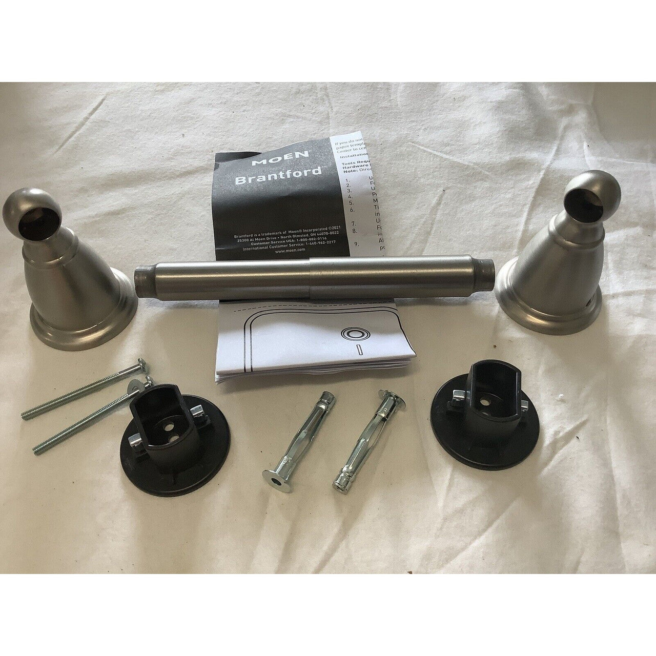 Moen YB2208BN Brantford Traditional WallMounted Toilet Paper Holder-Brush Nickel
