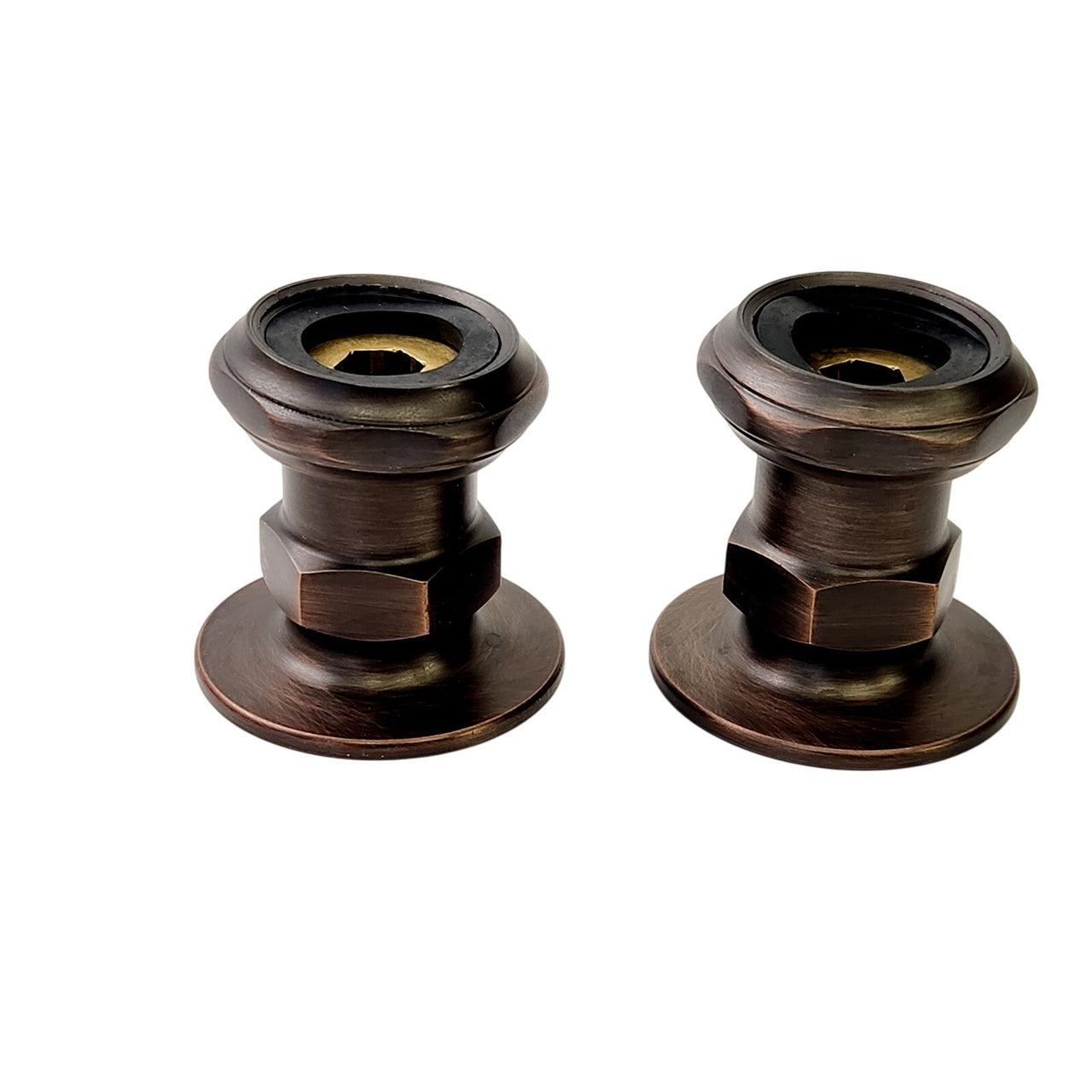 Signature Hardware 195763 2" Wall-Mount Coupler, Set of 2 - Oil Rubbed Bronze