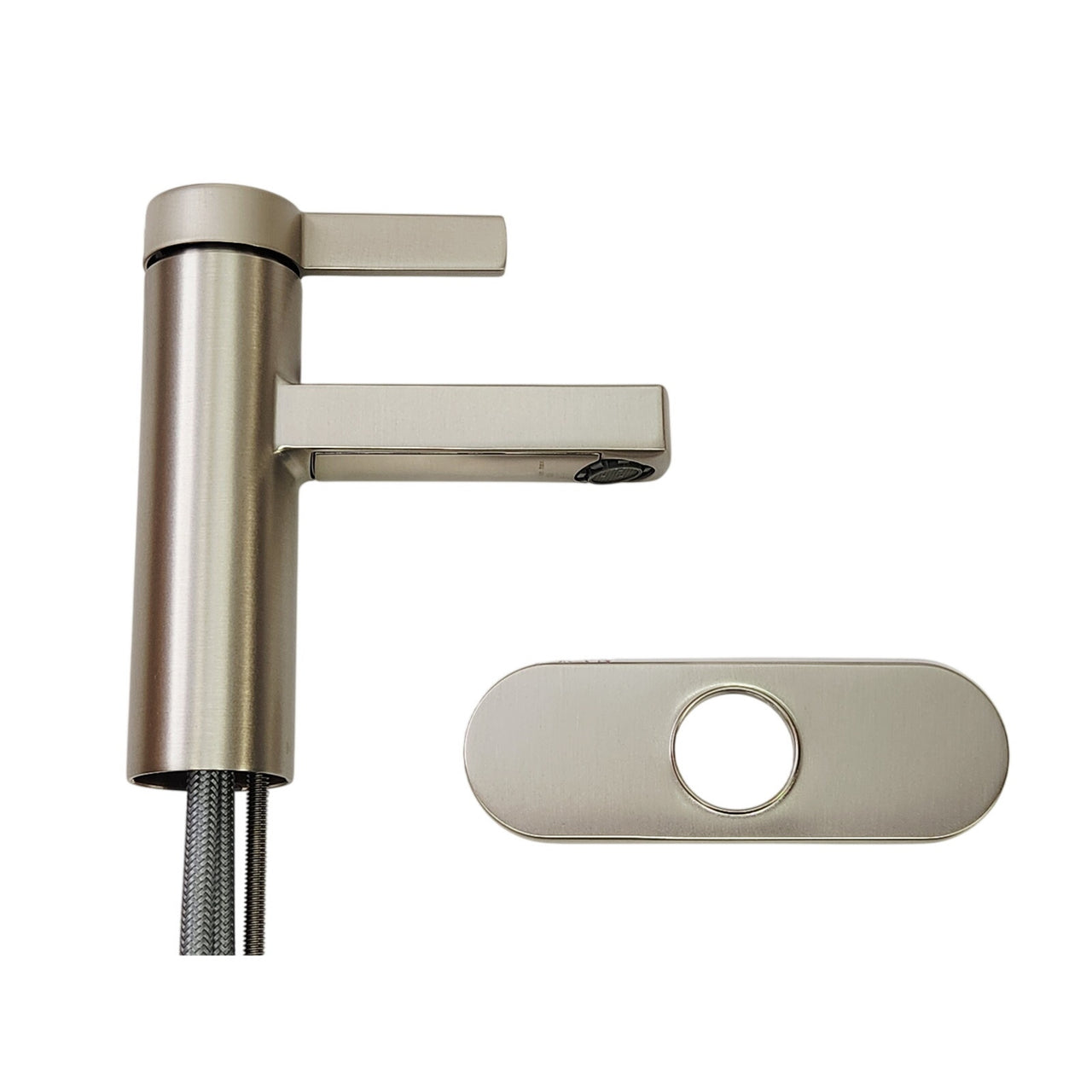 Moen 84774SRN Beric Single Hole Bathroom Sink Faucet - Brushed Nickel
