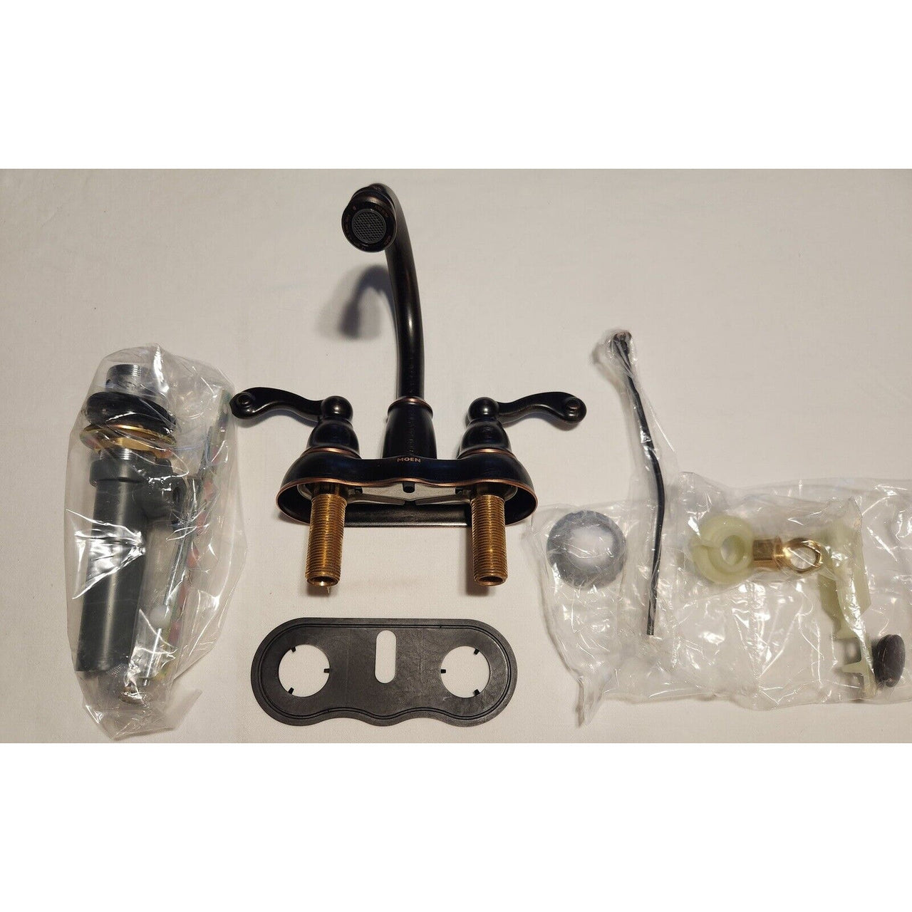 Moen WS84003BRB Traditional High Arc Bathroom Faucet - Mediterranean Bronze
