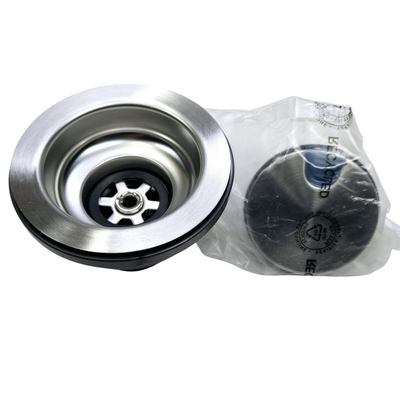 Transolid 2210R-BS Flip Top Strainer - Brushed Stainless
