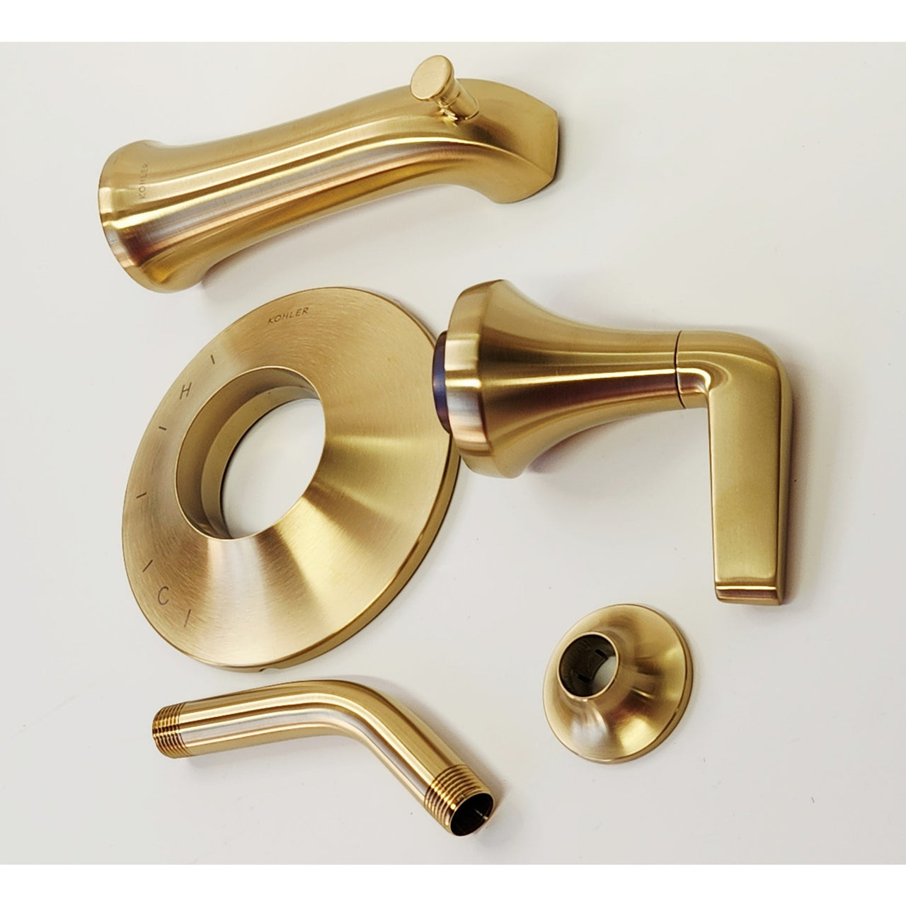 Kohler TLS22027-4-2MB Tempered Tub and Shower Trim Package - Brushed Brass
