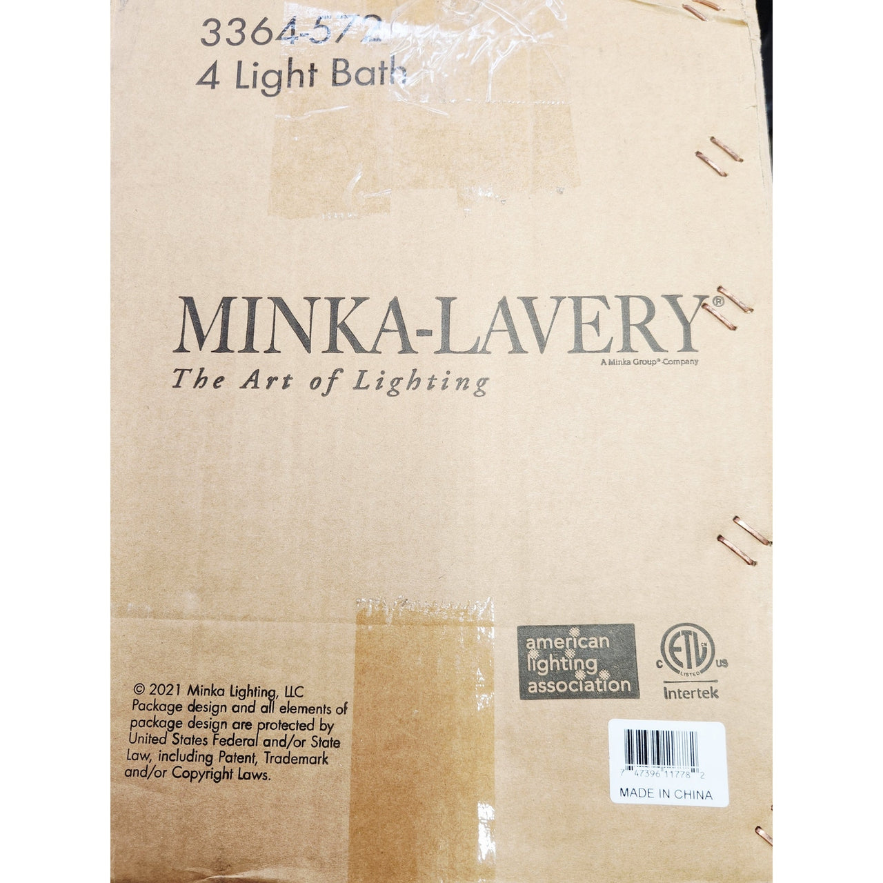 Minka Lavery 3364-572 Monico 36" 4-Light Bathroom Vanity Light - Painted Bronze