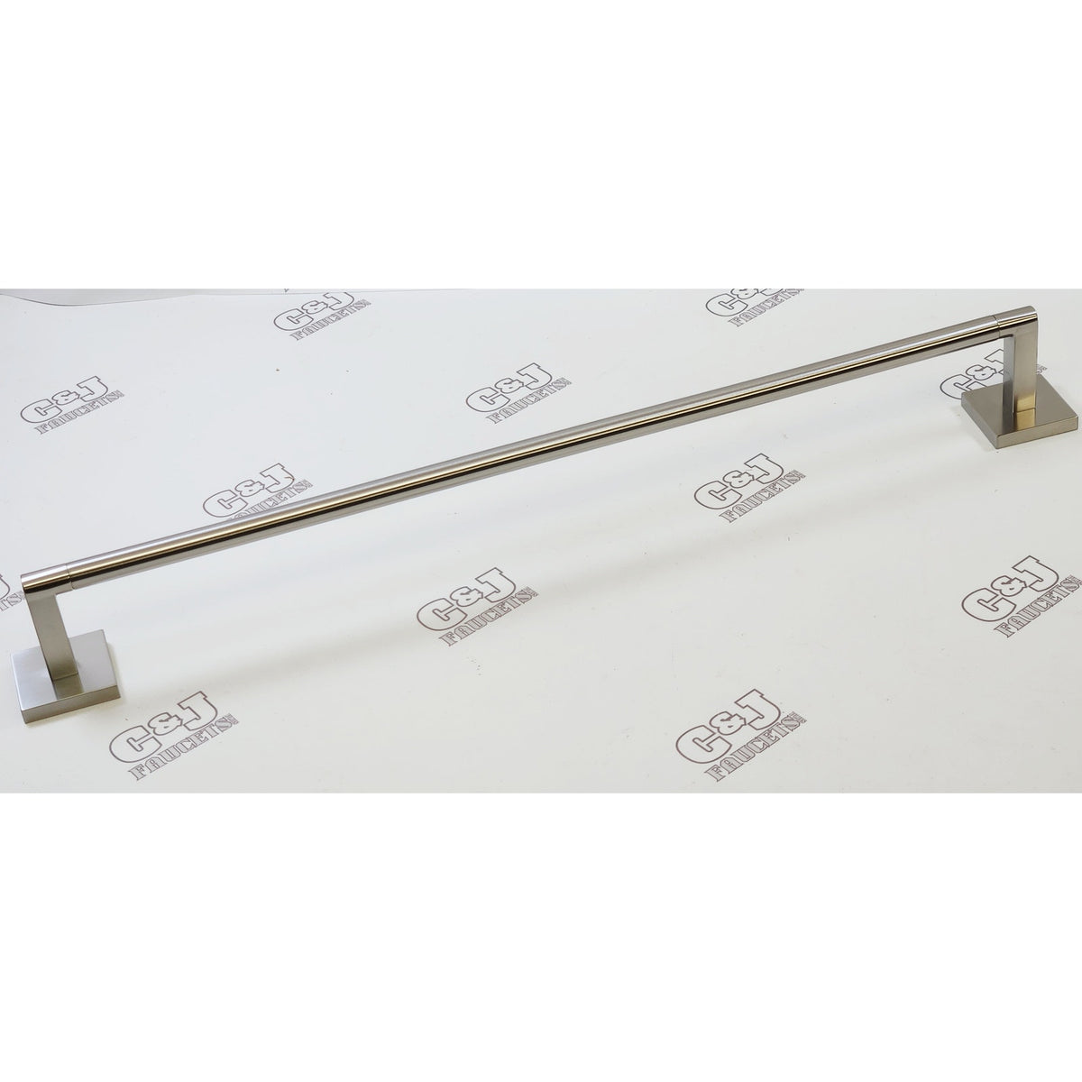 Signature Hardware 448345 Hibiscus 24" Towel Bar - Brushed Nickel