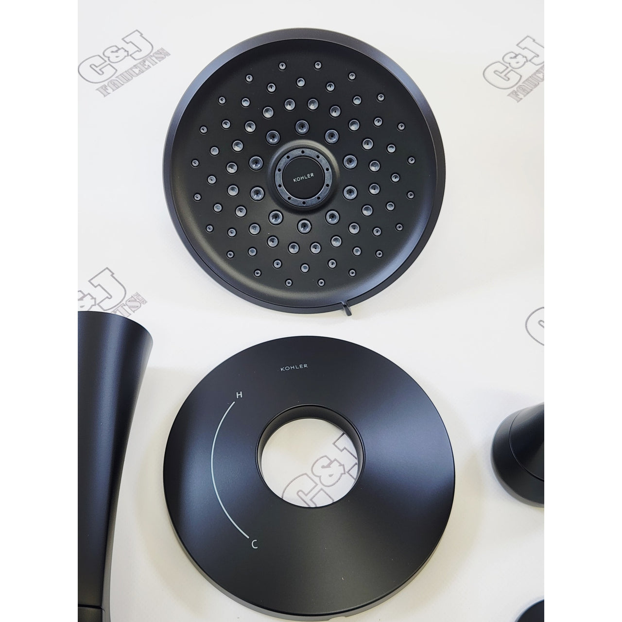 Kohler R36189-4G-BL Cursiva Single Handle Tub and Shower Faucet - Matte Black