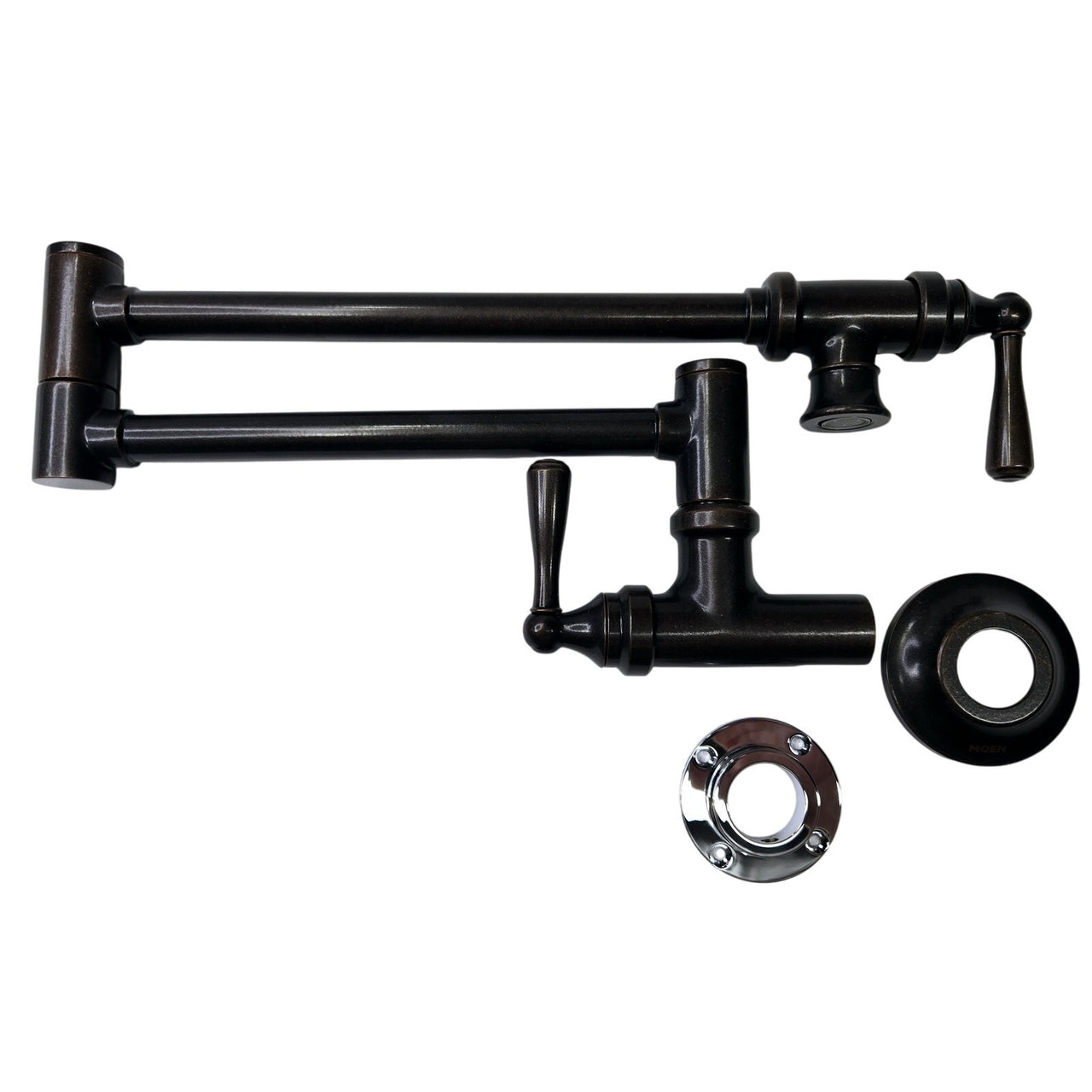 Moen S664ORB Traditional Wall Mounted Swing Arm Pot Filler - Oil Rubbed Bronze