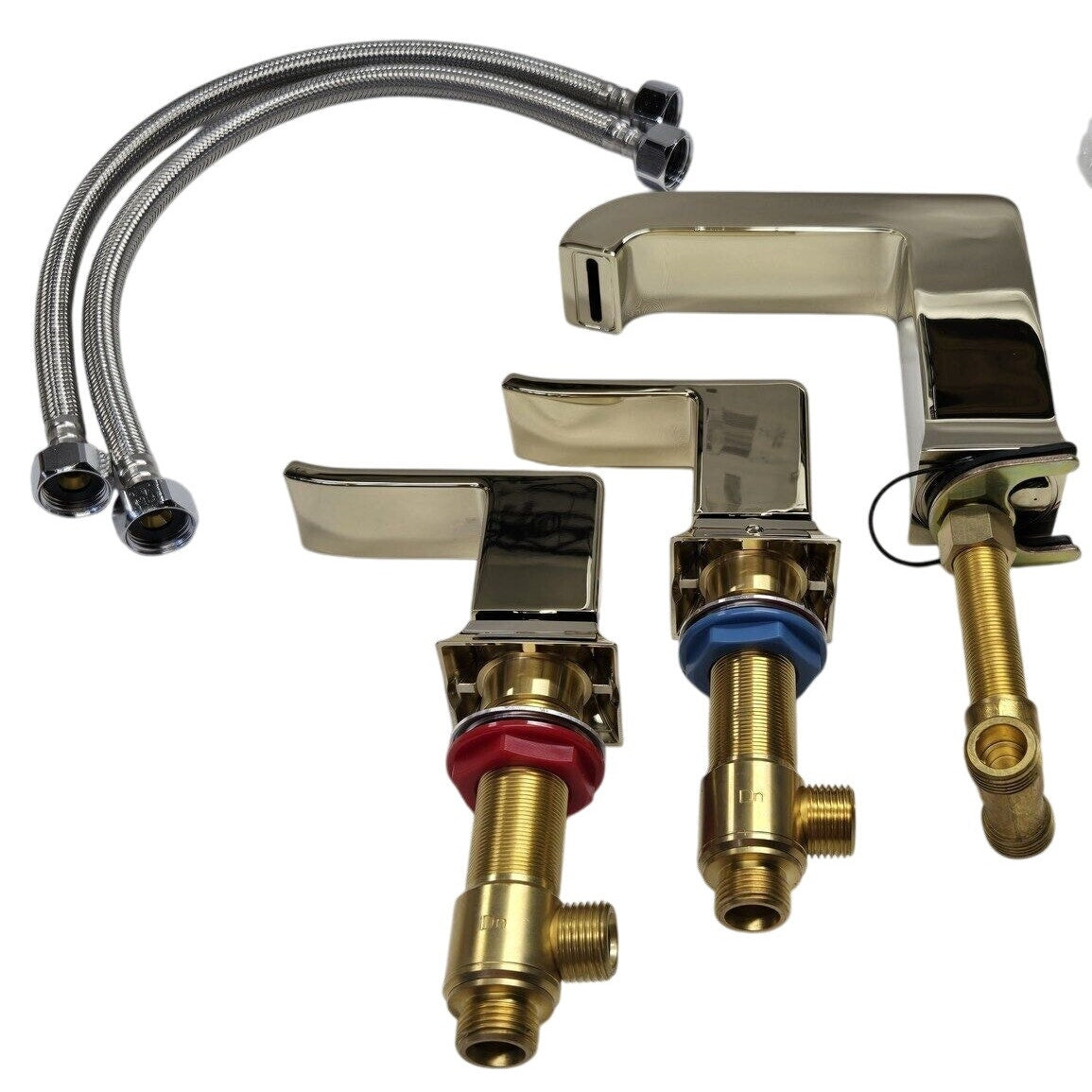 Signature Hardware 437368 Delite Widespread Bathroom Faucet-Polished Brass*READ2