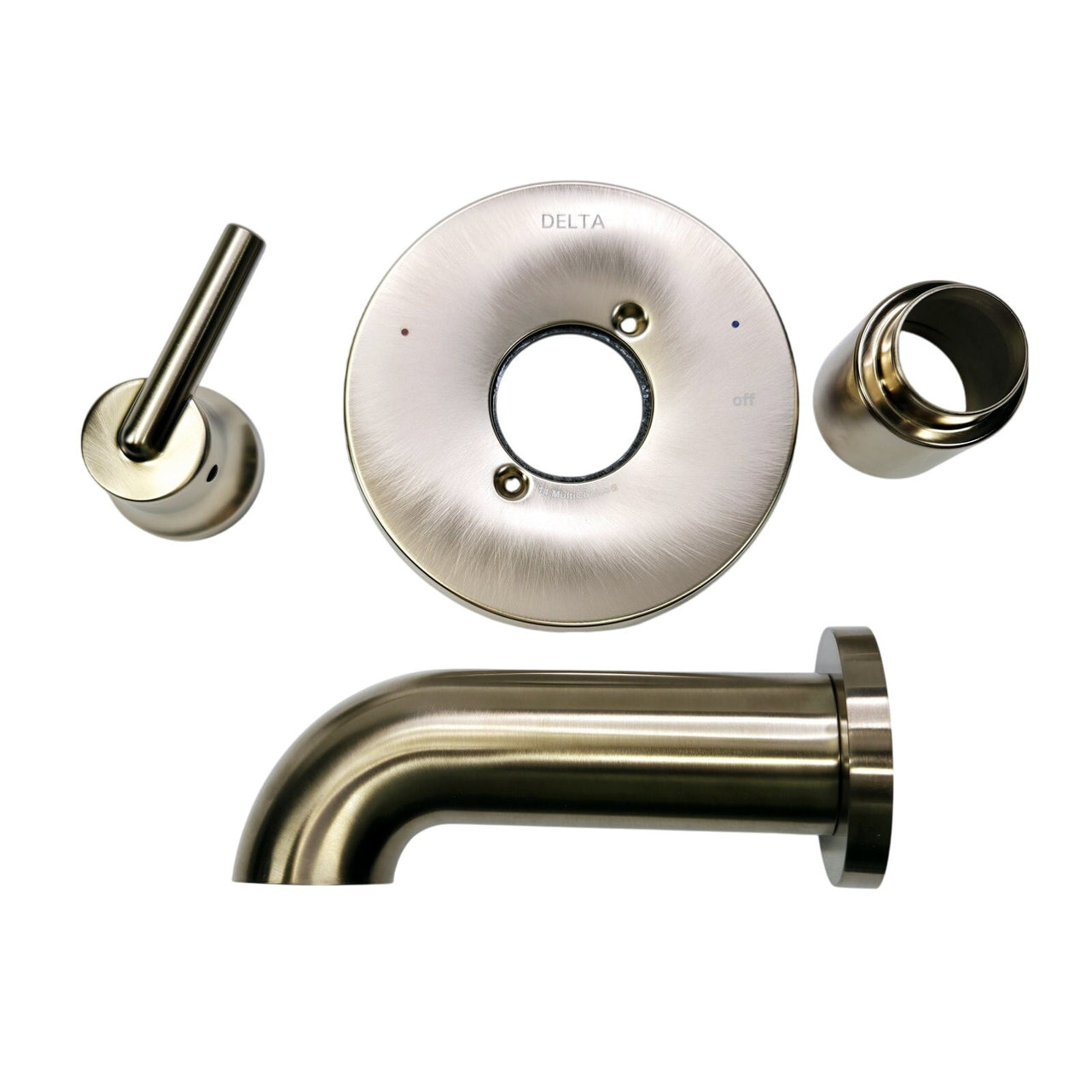 Delta T14159-CZ Trinsic Wall Mounted Bathtub Faucet - Champagne Bronze *READ1