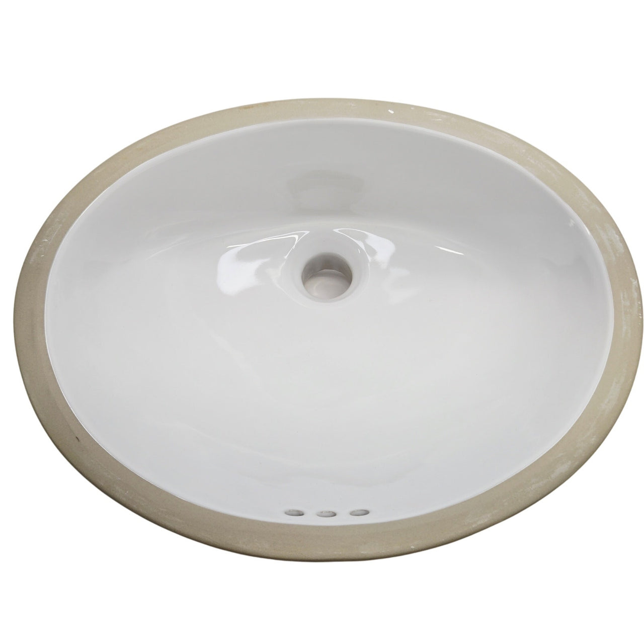 Signature Hardware 447968 Mangrove 17 in. Undermount Oval Bathroom Sink - White
