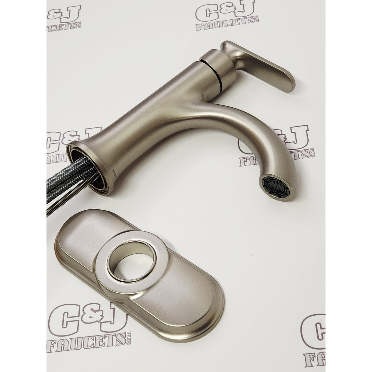 Moen 84632SRN Ellicott Single-Handle High-Arc Bathroom Faucet - Brushed Nickel
